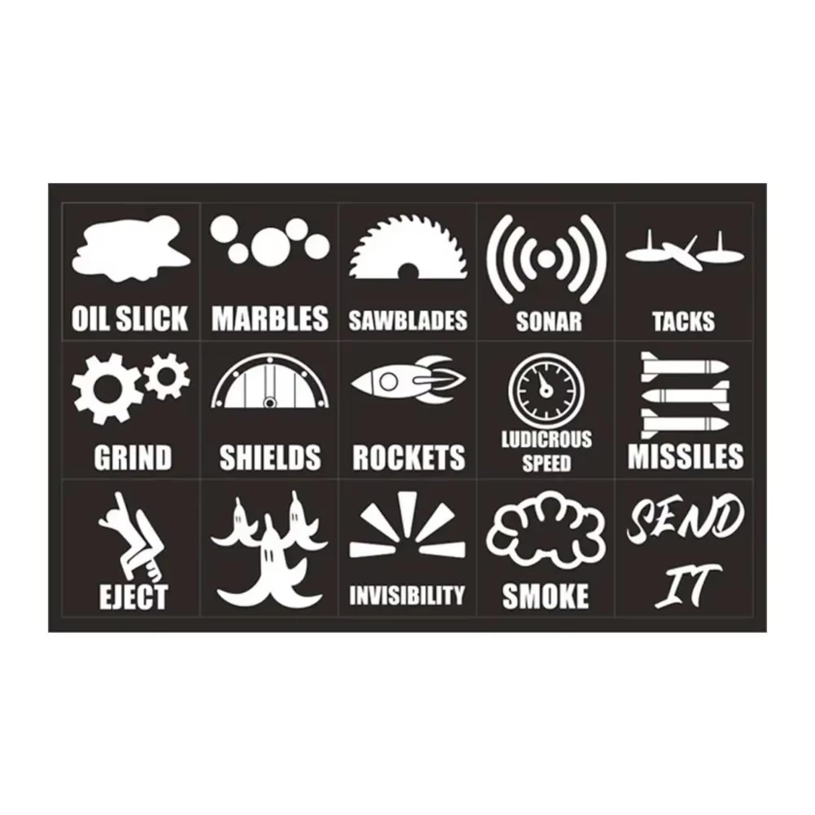 Interior Button Sticker Universal Novelty Car Button Decorative Sticker Stickers Dashboard Console Label Decals Decorations