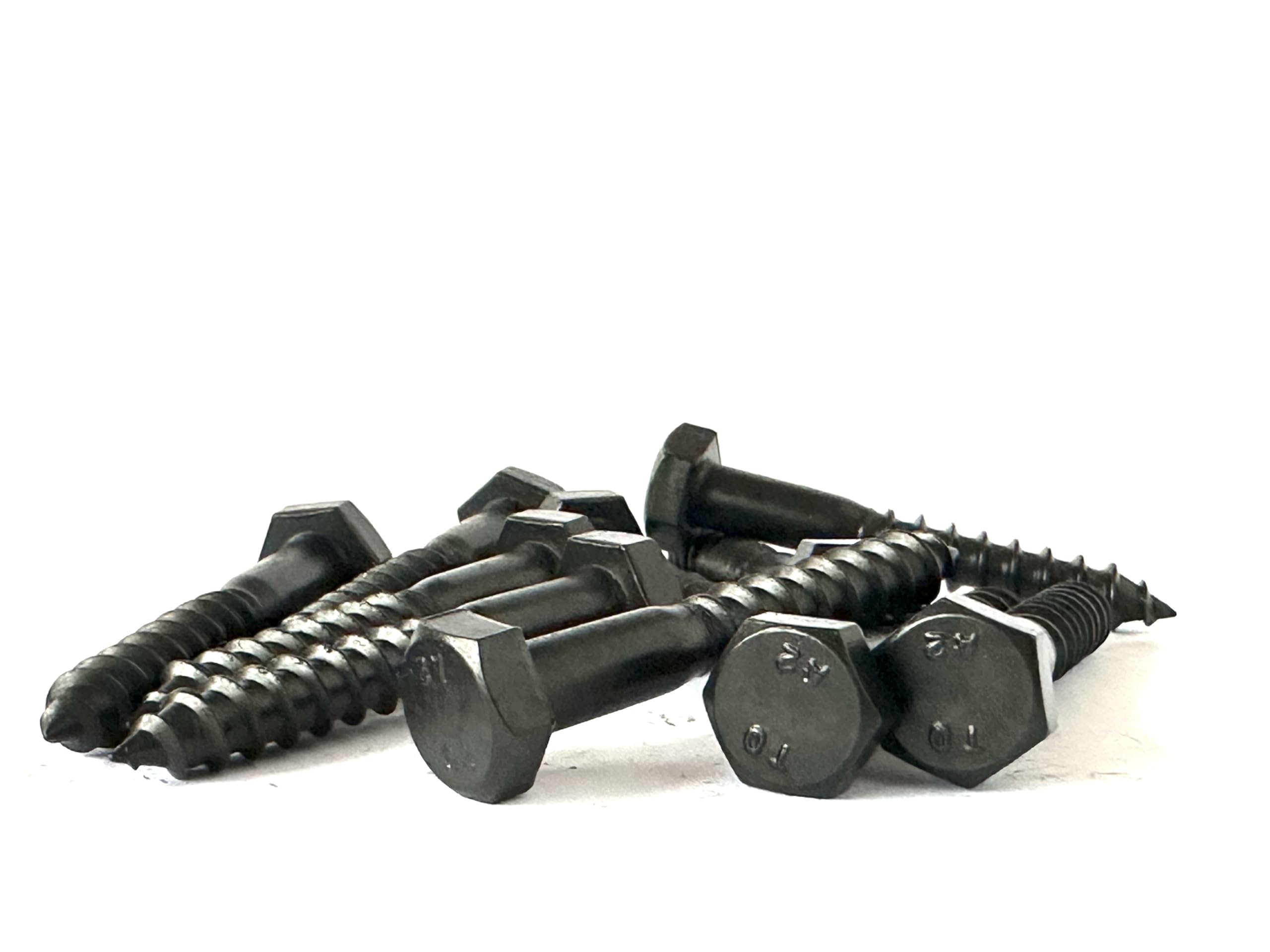 M5 x 60mm Black Stainless Steel Coach Screws, Heavy Duty Hex Head Fixing Bolts for Wood Masonry, Brick - Image 4