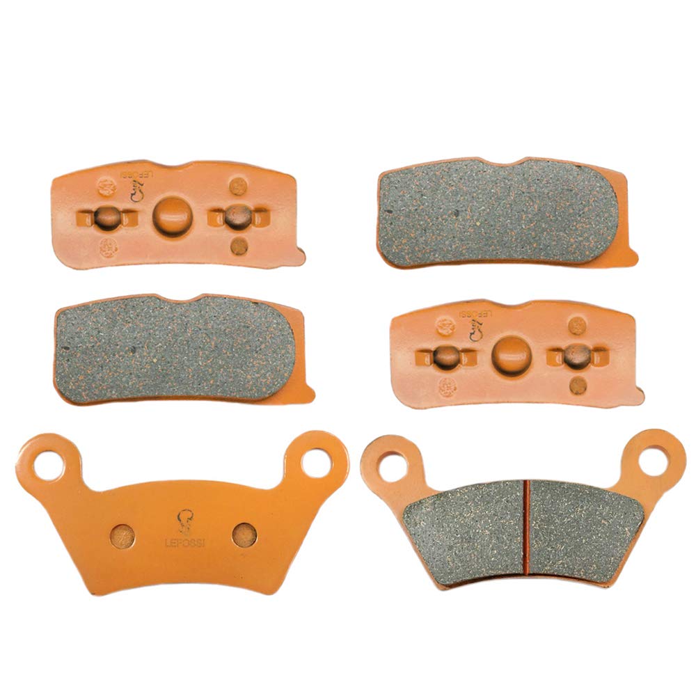 Front Rear Carbon Fiber Brake Pads for Compatible with Can Am Spyder RT/RT-S/RS/RS-S 10-12 FA474F FA473R