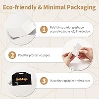 Vista 6 de Trampas para polillas mejoradas, trampas de despensa y ropa con feromonas prime, trampa para polillas de comida no tóxica e inodora, repelente