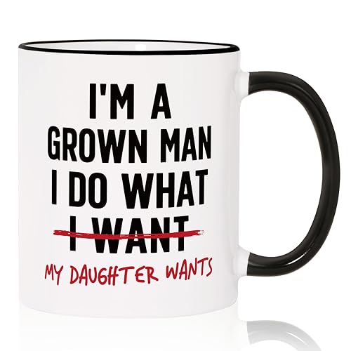 Aurahouse Funny Girl Dad Gifts Mug, Gift for Dad from