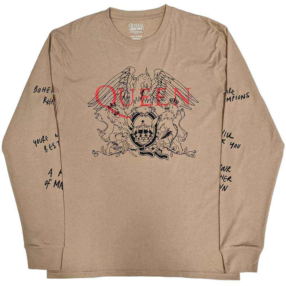 Queen - Long Sleeve T-Shirt - Beige - XXL