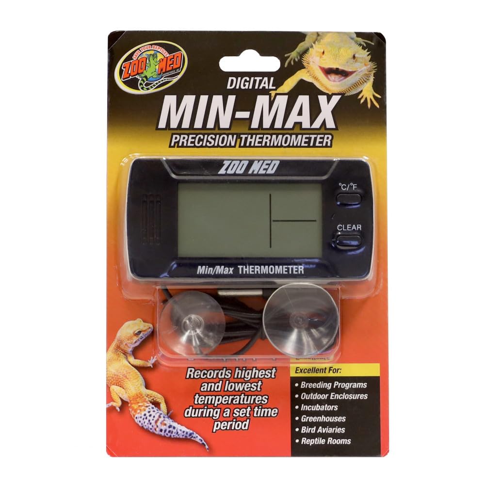Amazon.com : Zoo Med Digital MIN MAX Thermometer : Pet Supplies
