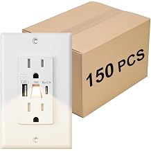 15A Electrical Outlet 150, White