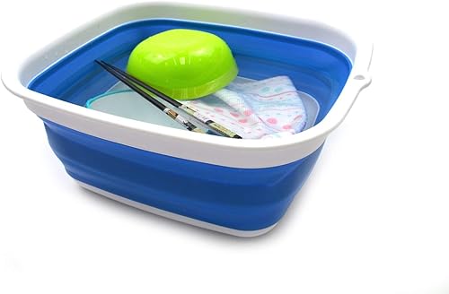 Miniatura 5 de SAMMART Jarra plegable para lavabo, lavabo portátil, ahorro de espacio, S