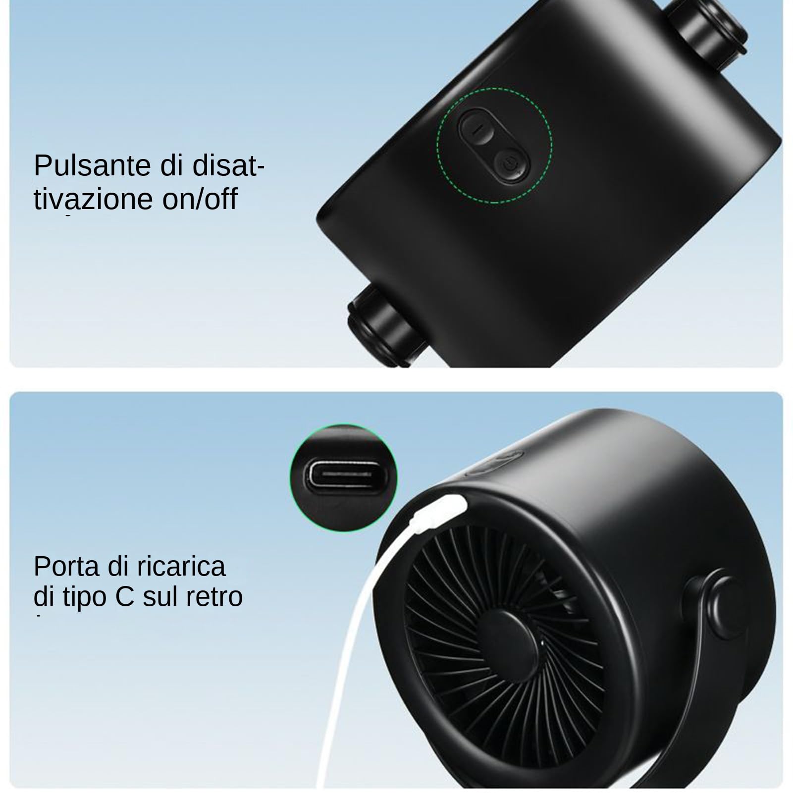 Ventilatore da Passeggino Ventilatore Portatile Raffreddante Per Passeggino | Accessorio Essenziale per Bambini 5 Velocità Ricaricabile per Campeggio Bicicletta Esterno Lettino Spiaggia e