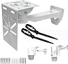 L-Shape Dome Camera Adapter + Wall Ceiling Mount for Security CCTV Cameras – Universal Fit, Sturdy Aluminum, 22LBS Capacity, Easy Installation (Indoor/Outdoor) (Wall Mount + L Mount)