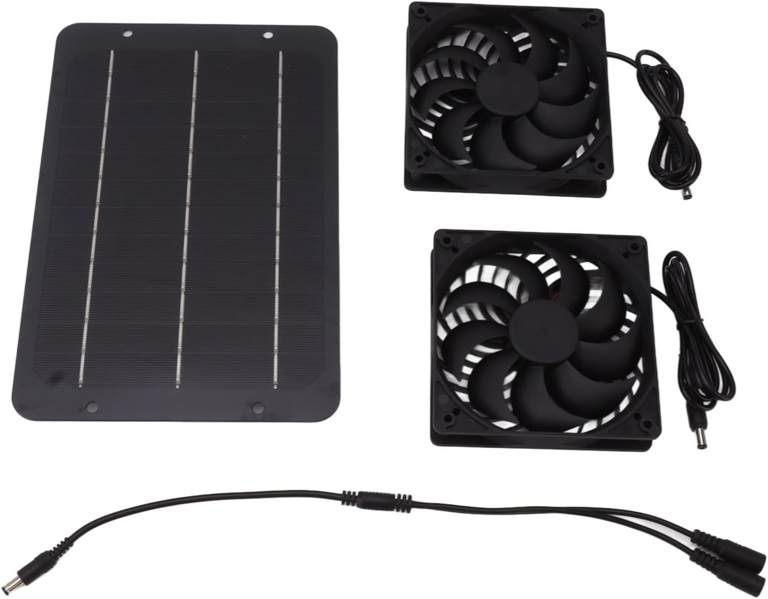 Solar Panel Fan Kit, Dual Fans for Greenhouse and Chicken House, 10W Solar Power with ABS Material for Efficient Ventilation