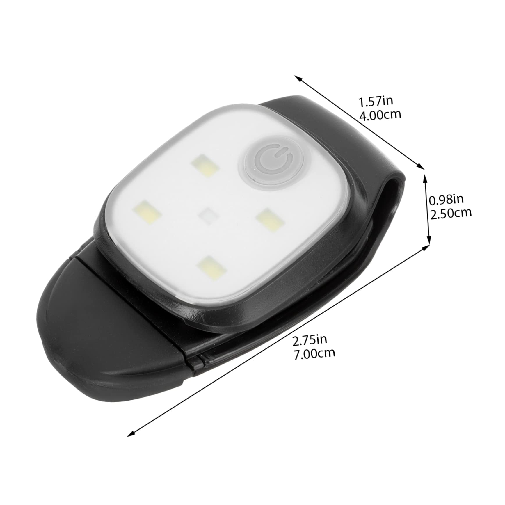 Abaodam 2pcs Rechargeable Running Light Portable Camping Lamp Led Night Lights for Outdoor Sports Clip- Tail Lamp Safe Design