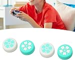 Thumb Grip Caps, 4Pcs Soft Silicone Joystick Caps with Anti Slip Design for Switch, Switch Lite, Switch OLED, Easy to Install, Replacement Thumb Stick Grips