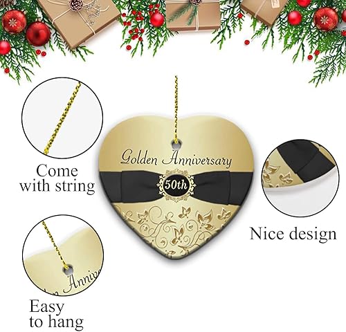 Miniatura 3 de Adorno de Navidad para aniversario de boda número 50