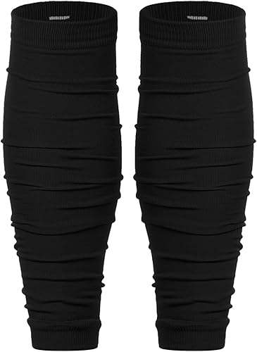 Century Star Mangas de compresión de pantorrilla de fútbol para hombre, calentadores de piernas con placa trasera