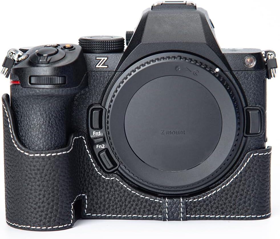 Amazon.co.jp: DBZZ for Nikon Z5 II用 本革カメラハーフケース（三脚