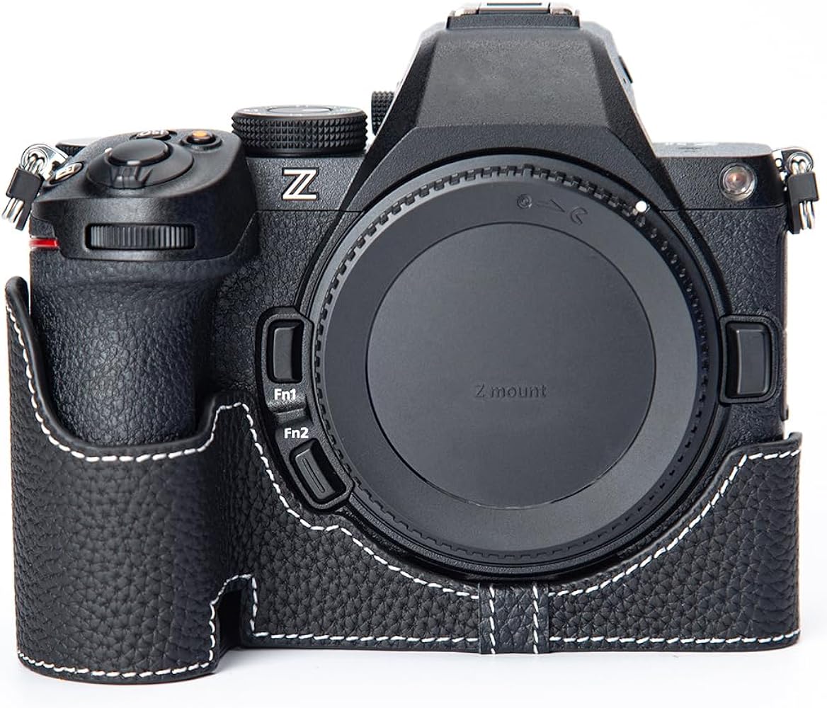 Amazon.co.jp: Nikon Z5II 専用手作りの本革カメラ保護ケース レトロな