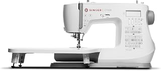 C7220 Computerized Sewing Machine with Extension Table & Accessory Kit | 200 Built-in Stitches, 8 One-step Buttonhole Styles, Alphabet Font, Speed Control Lever & LCD Screen