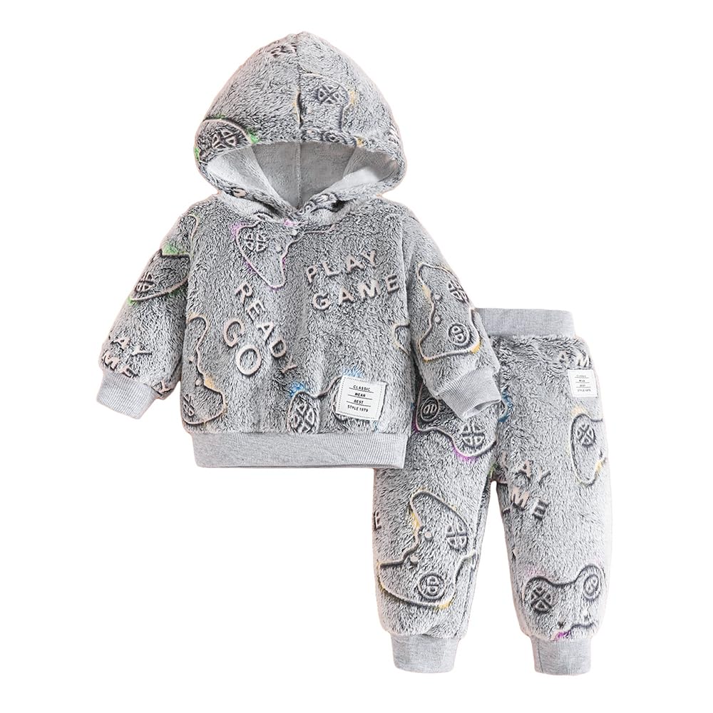 Hopscotch Boys Full Sleeves Grey Jogger Set-image-12