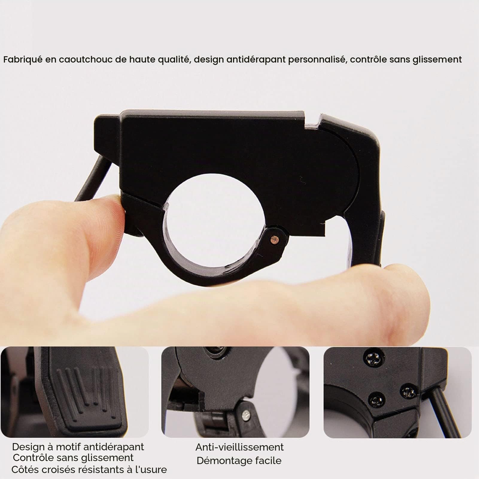 VGEBY Accélérateur de Pouce de Vélo électrique, Accélérateur de Pouce de Vélo électrique à Dégagement Rapide 109R Gauche Droite Accélérateur de Pouce de Conversion de Vélo