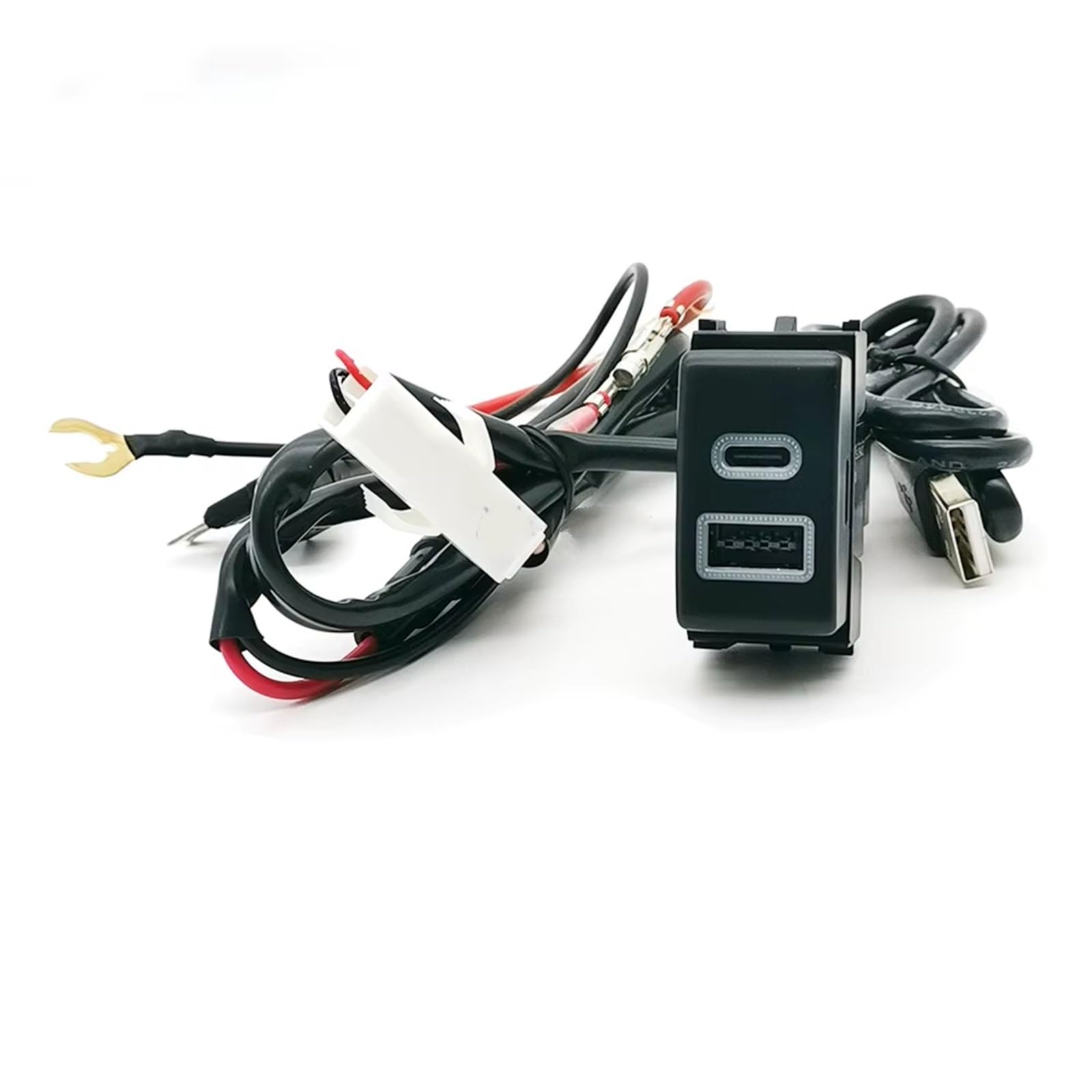 Presa USB Per Console Compatibile Con Nissan Per Sylphy Per X-Trail Car QC3.0 Ricarica Audio Doppie Porte Presa Adattatore Caricabatterie Ricambi Auto