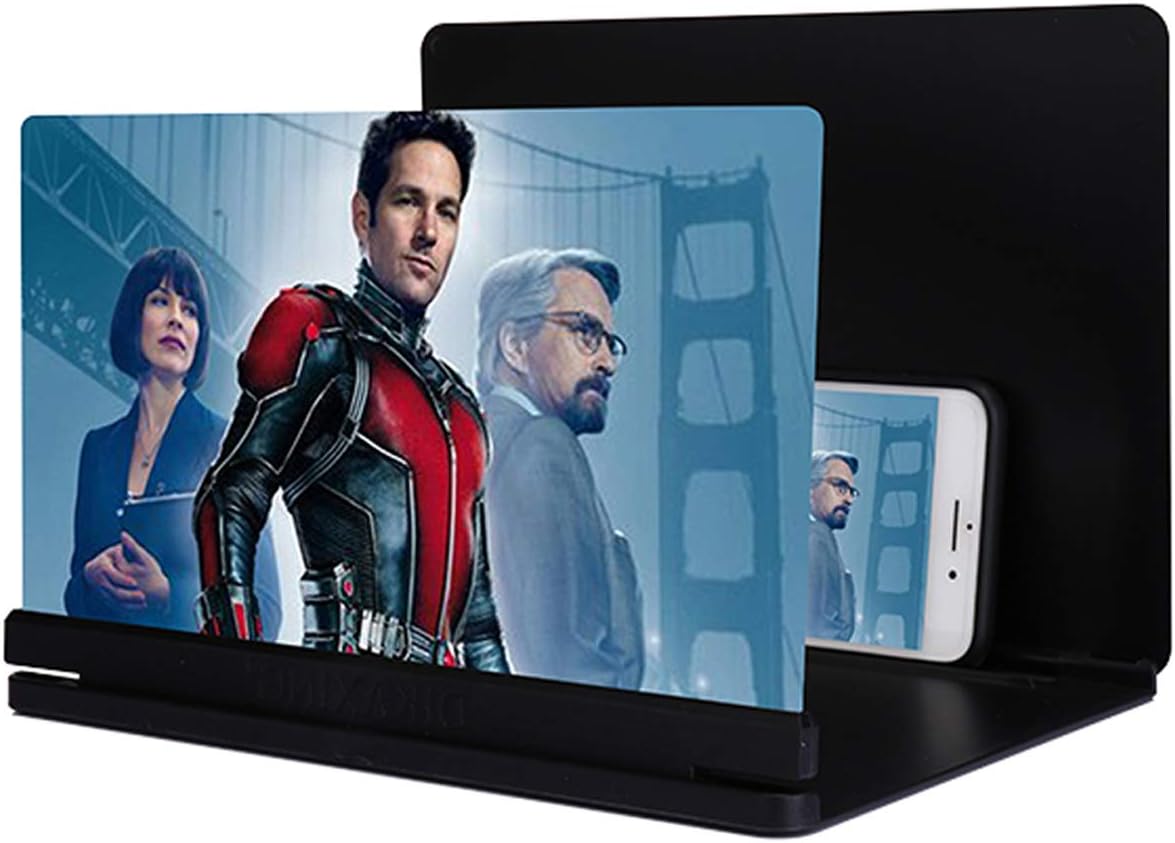 3D Phone Screen Magnifier, HD Smart Phone Screen Enlarger Movie Amplifier Projector Foldable Cell Phone Holder Stand for iPhone Samsung Galaxy S7 and All Other Mobile Phones