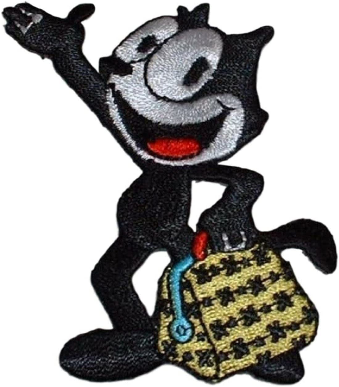 Felix the Cat 刺繍パッチ 新品 Amazon.com: Felix Cartoon Classic Cat Felix with Bag 2.5 Inches