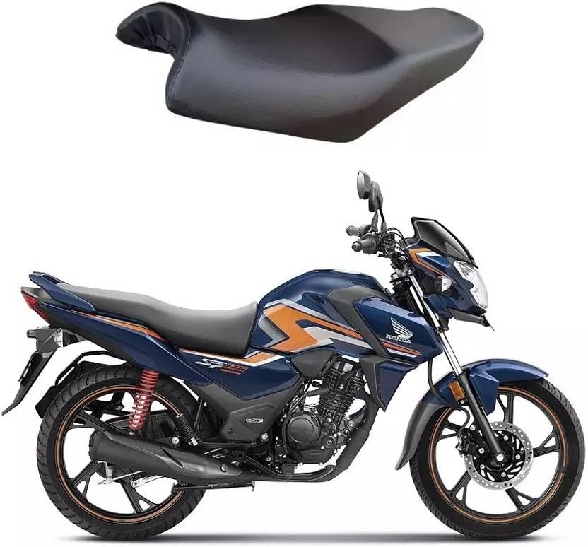 CARBOX,Campatibal with [ SP 125 ] Bike Removable & Washable PU Leather Waterproof Single Bike Seat Cover for Honda SP 125 (Black)-image-17