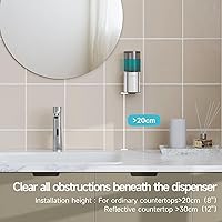 Vista 3 de AIKE Automatic Wall Mount Liquid Soap Dispenser for Home and Commercial Bathroom 13.5oz IPX7 Waterproof,Polished Stainless Steel