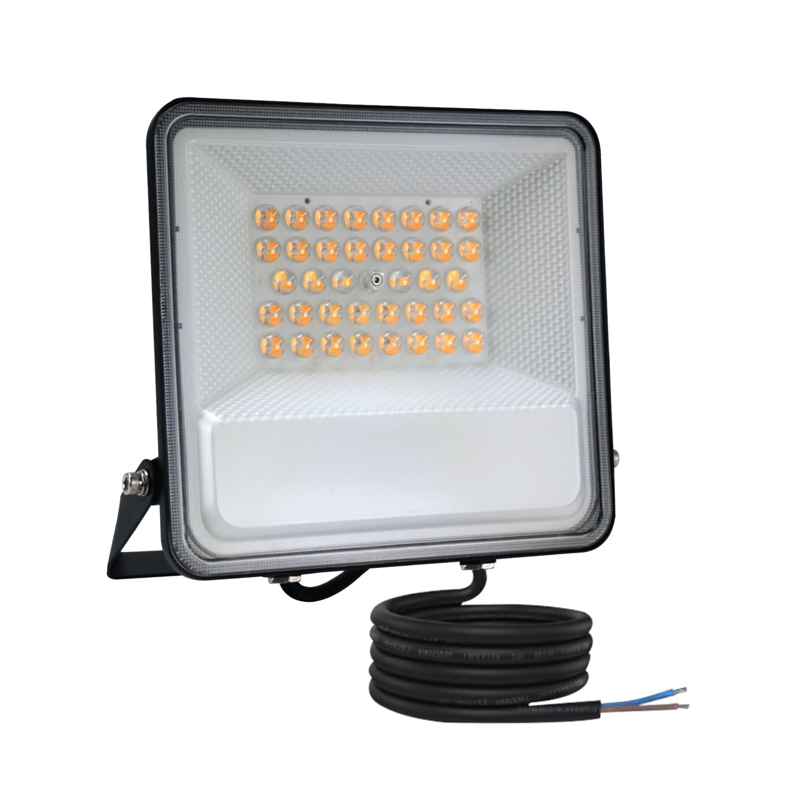 Paul Russells Cool White 100W Led Floodlight, 13500 Lumens, Ip65 Waterproof Outdoor Security Lights, 4000K Natural Wall Mounted For Garden, Warehouse, Parking Lot, Yard, 1-Pack