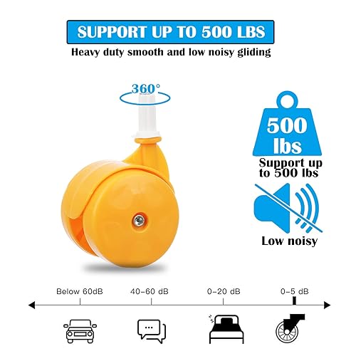 Miniatura 10 de Baby Walker - Ruedas de repuesto, juego de 4, accesorios para andadores de bebé, ruedas de plástico, ruedas universales (rosa)