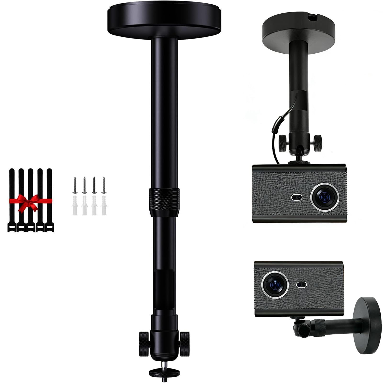 ミニプロジェクターマウント DVRカメラ用 天井取り付けスタンド 360°回転 Amazon | DAWASAPAT 天井プロジェクターマウントブラケット マット