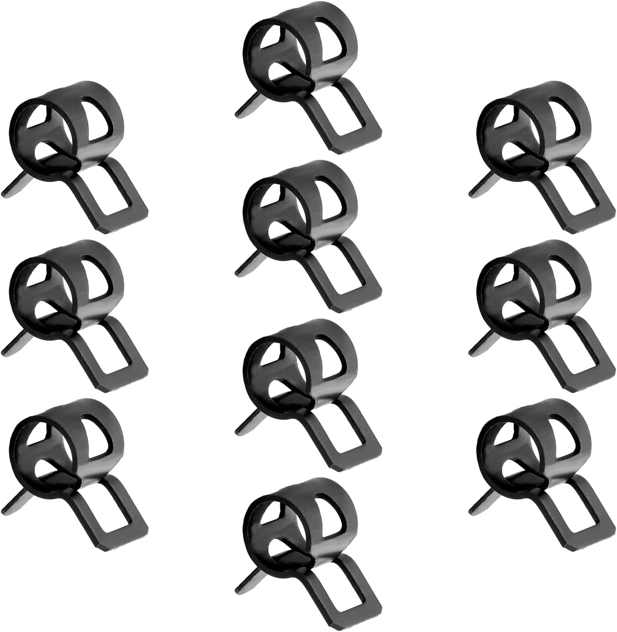 Lot De 5 Colliers De Serrage Métalliques MroMax - Acier Au Manganèse, Diamètre 27 Mm - Pour Tuyaux Air, Eau, Carburant, Silicone