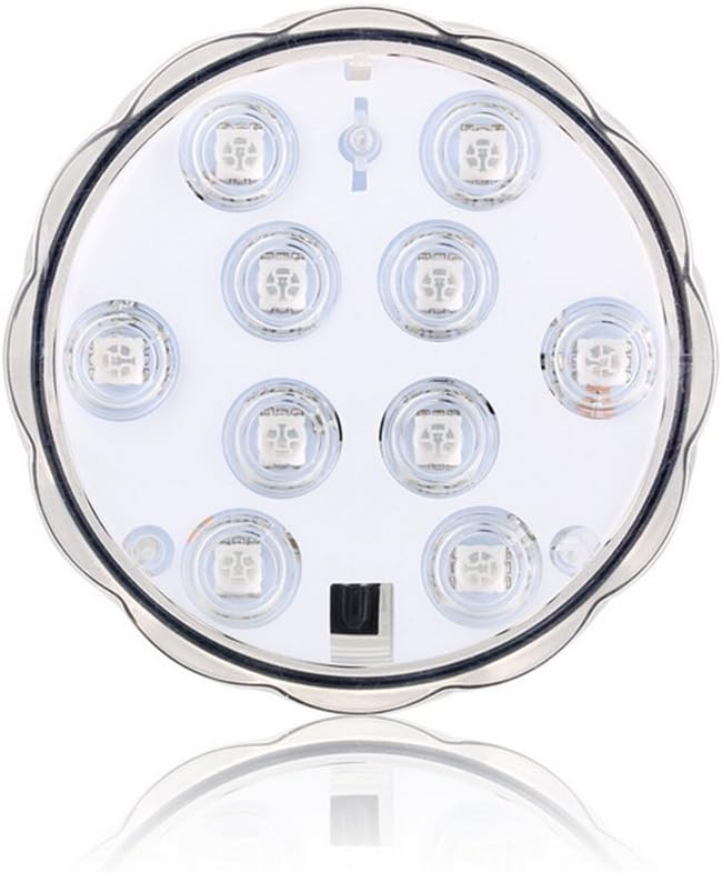 10-led RGB Submersible led Light Multi Color Waterproof Wedding Party vase Base Floral Light + Remote Control