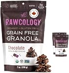 Rawcology Organic Granola Cereal, Blueberry | 3-Pack | Made in Canada | Grain & Gluten Free | Superfood Ingredients | Keto, Vegan, Paleo, Allergen Friendly | Low Sugar | Nut Free, School Safe