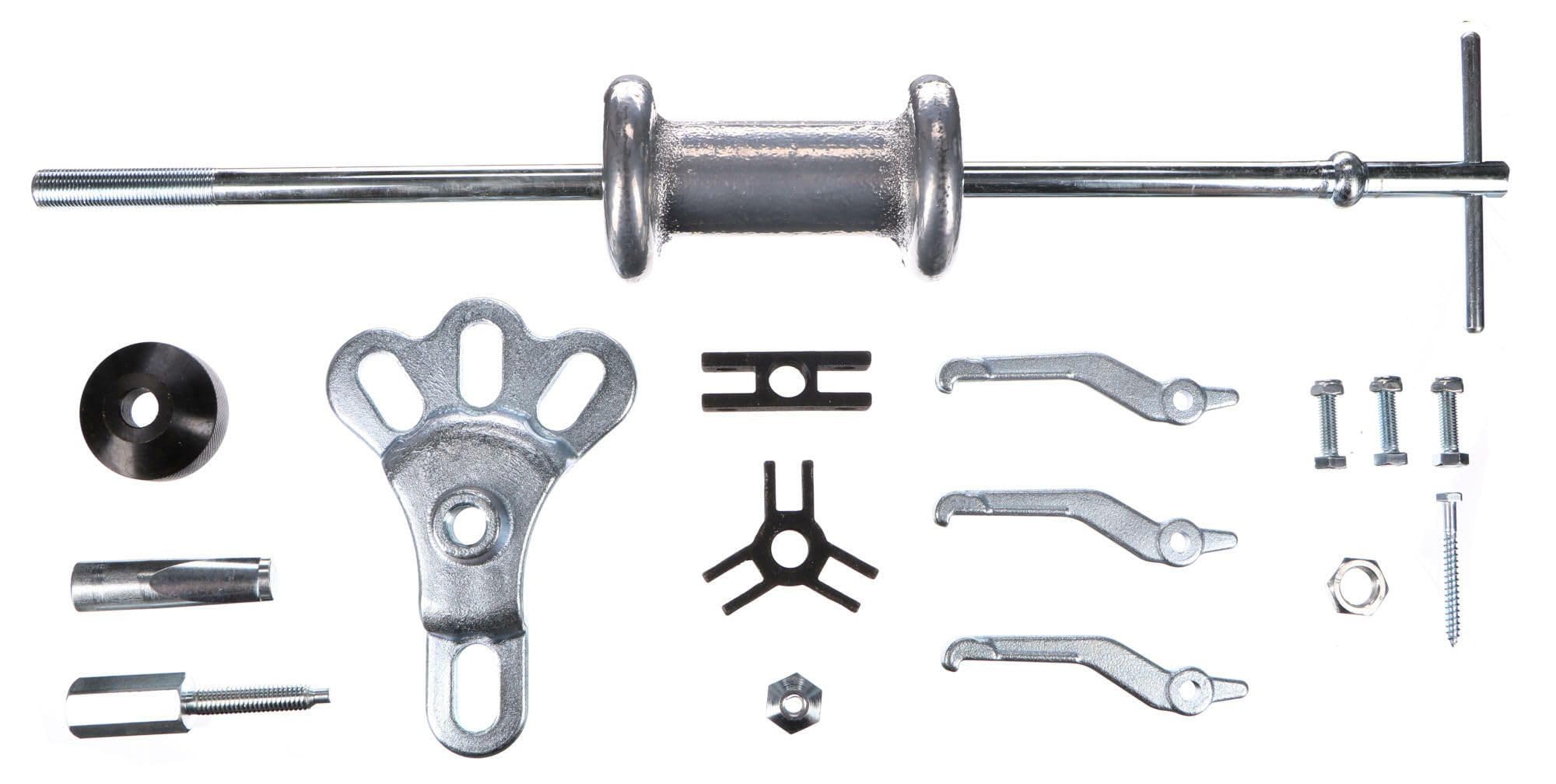 SIXTOL MECHANIC PULLER SET 16 | Slide Hammer Puller Kit | Universal Hub & Bearing Removal | Auto Body Repair | 16-Piece Set