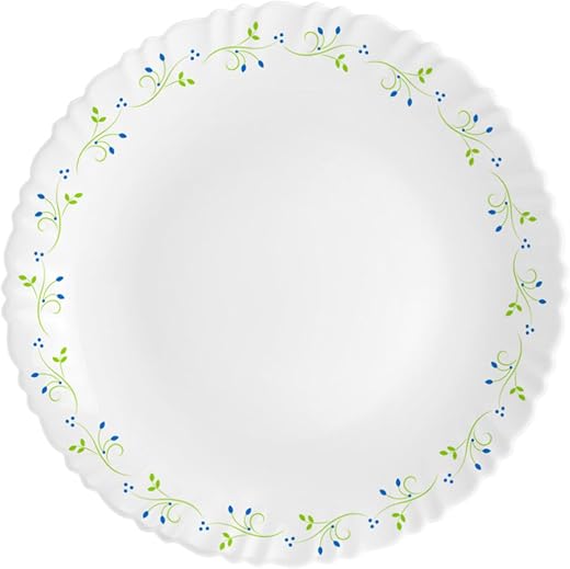 CELLO Dazzle Tropical Lagoon Dinner Plate, 10inch Full Plate | Opal Glass Dinner Plates | Light-Weight, Daily Use Crockery...