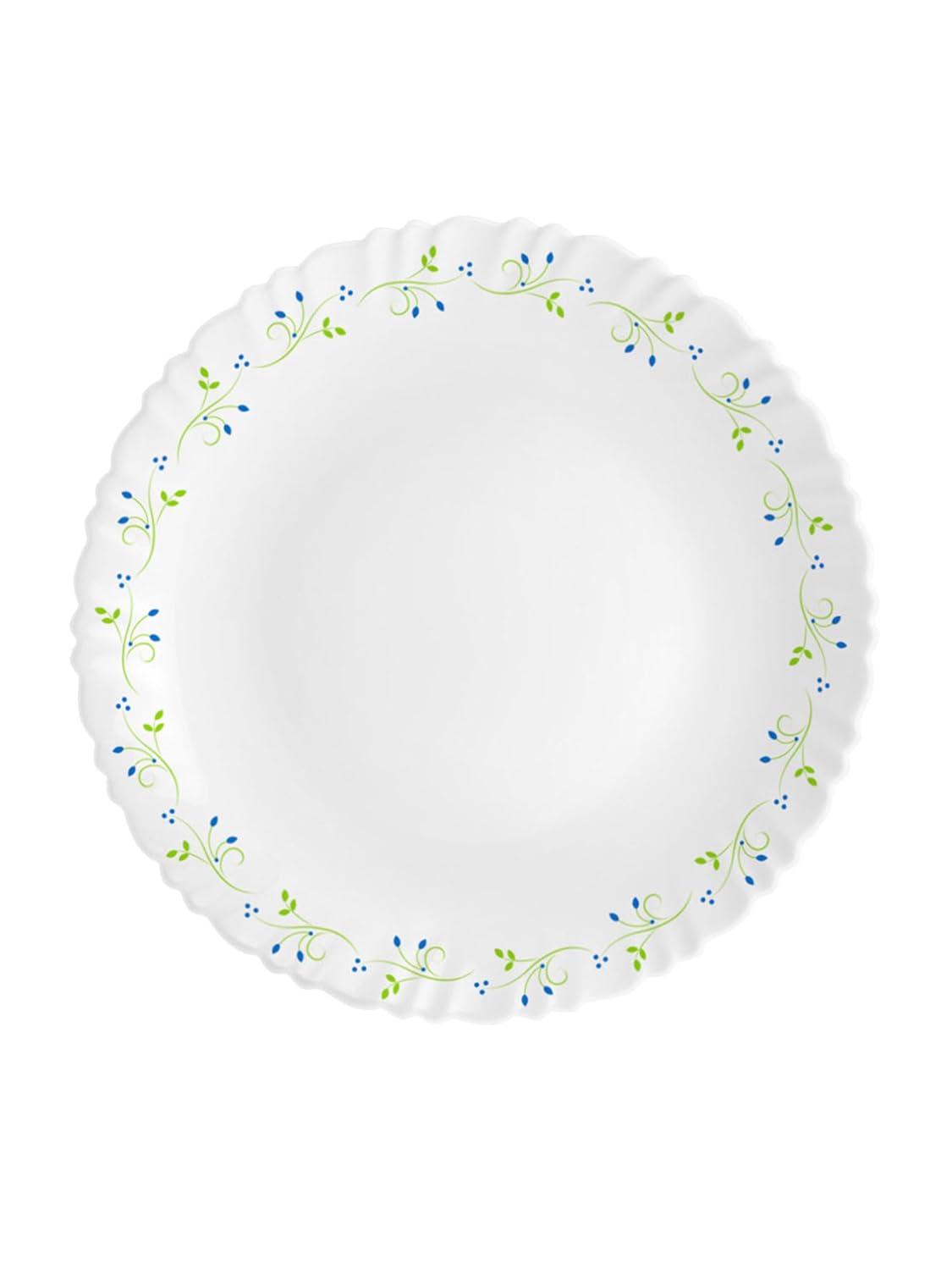 CELLO Dazzle Tropical Lagoon Dinner Plate, 10inch Full Plate | Opal Glass Dinner Plates | Light-Weight, Daily Use Crockery...