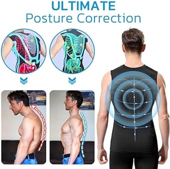 LELEBEAR Men Shirt Vest, 2025 New Version Ionic Shaping Sleeveless Compression Shirt