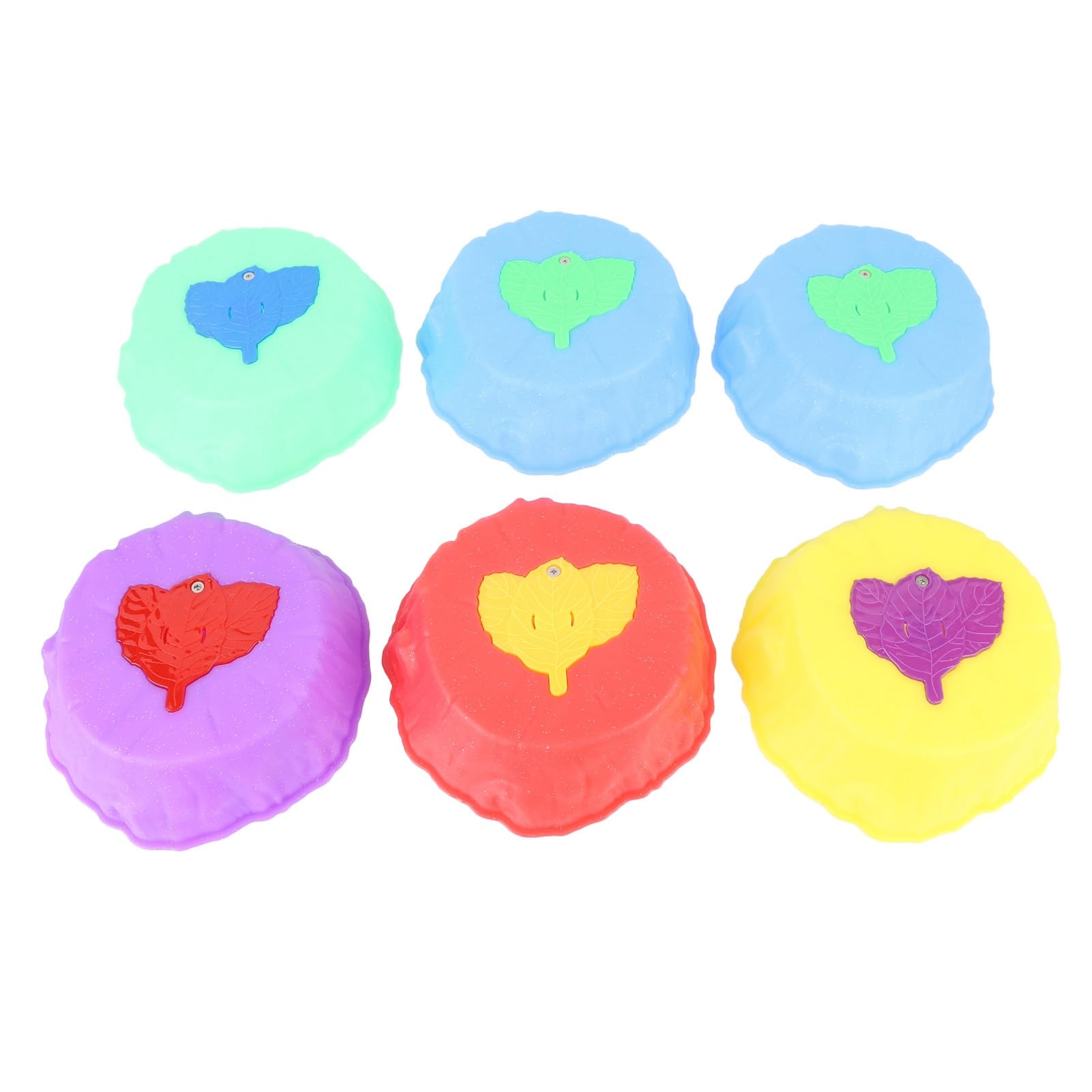 Rengue Piedras de Equilibrio Iluminadas para Niños, Piedras de Equilibrio Antideslizantes de Plástico, 6 Piezas con Luces LED, Juguete Apilable de Entrenamiento de Habilidades Motoras para Niños
