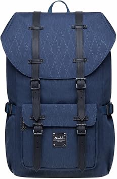 KAUKKO Laptop Travel Backpack, Outdoor Rucksack Fits 15.6 Inch Laptop18-blue