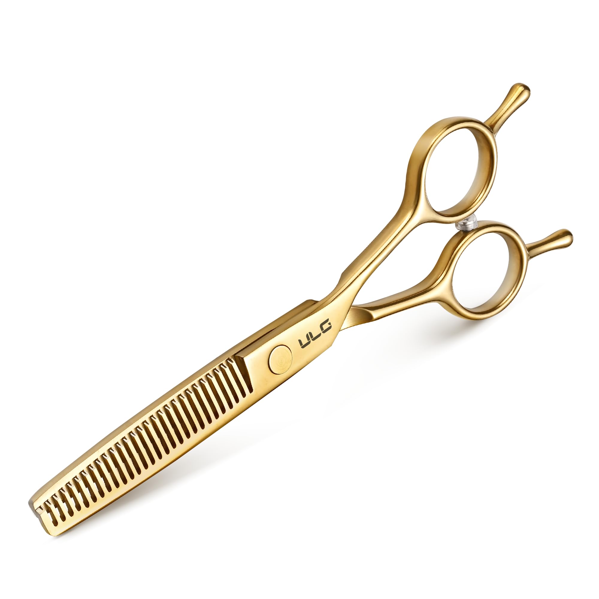 ULG Professional Texturizing & Thinning Shears - 6.5’’ Hair Cutting Scissors, Ultra Sharp Japanese Stainless Steel, Ambidextrous Ergonomic Handle for