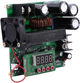 Akozon Boost Module, 900W DC High Control Boost Converter DIY Voltage Module Regulator