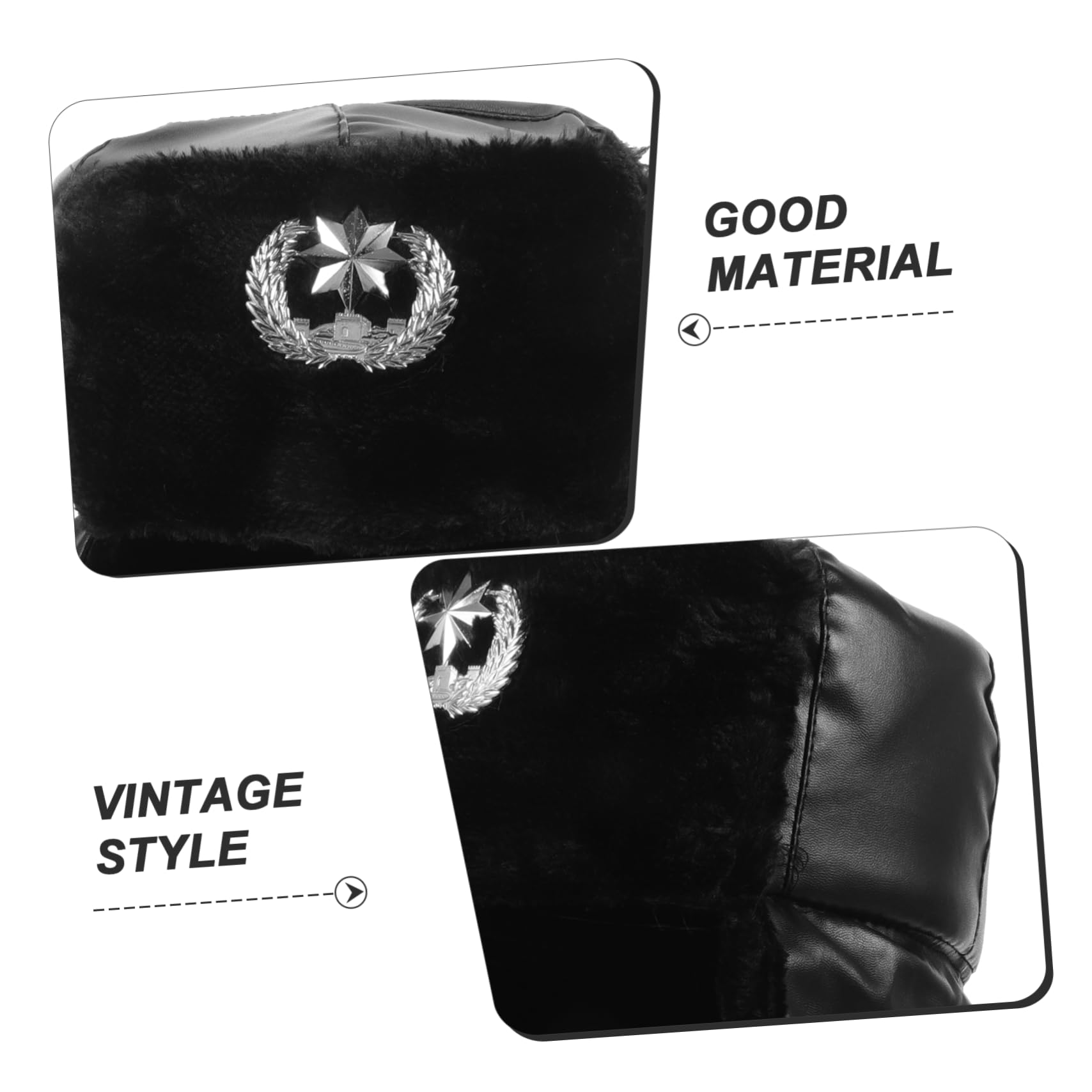Healvian Gorro Cálido De Hombre Protección Auditiva Gorro De Felpa para Exteriores Accesorio De Ropa para Invierno