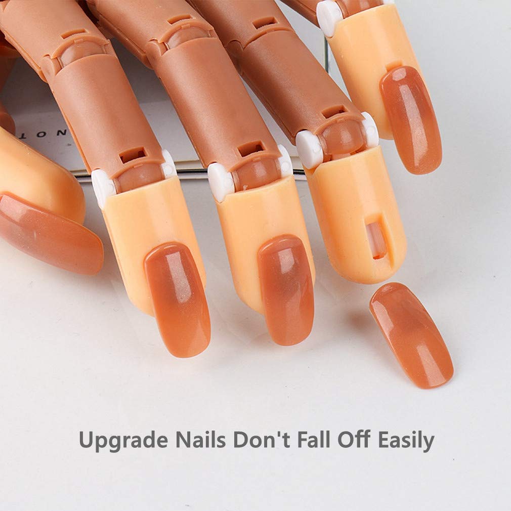 INF Nail Art modelarska dłoń do malowania paznokci, manicure, ćwiczenia rąk i palców, elastyczna ręka dla początkujących