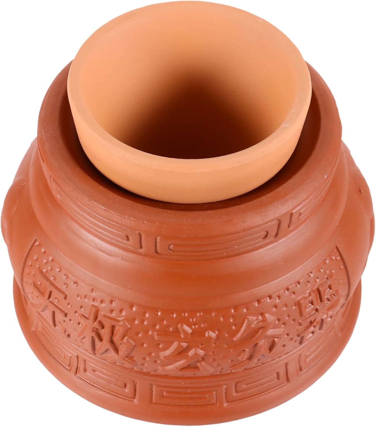 1Pc Red Porcelain Moxa Burner Ergonomic Household Moxibustion Pot for Adults High Temperature Resistant with Air Circulation for Moxibustion Therapy and Massage Use