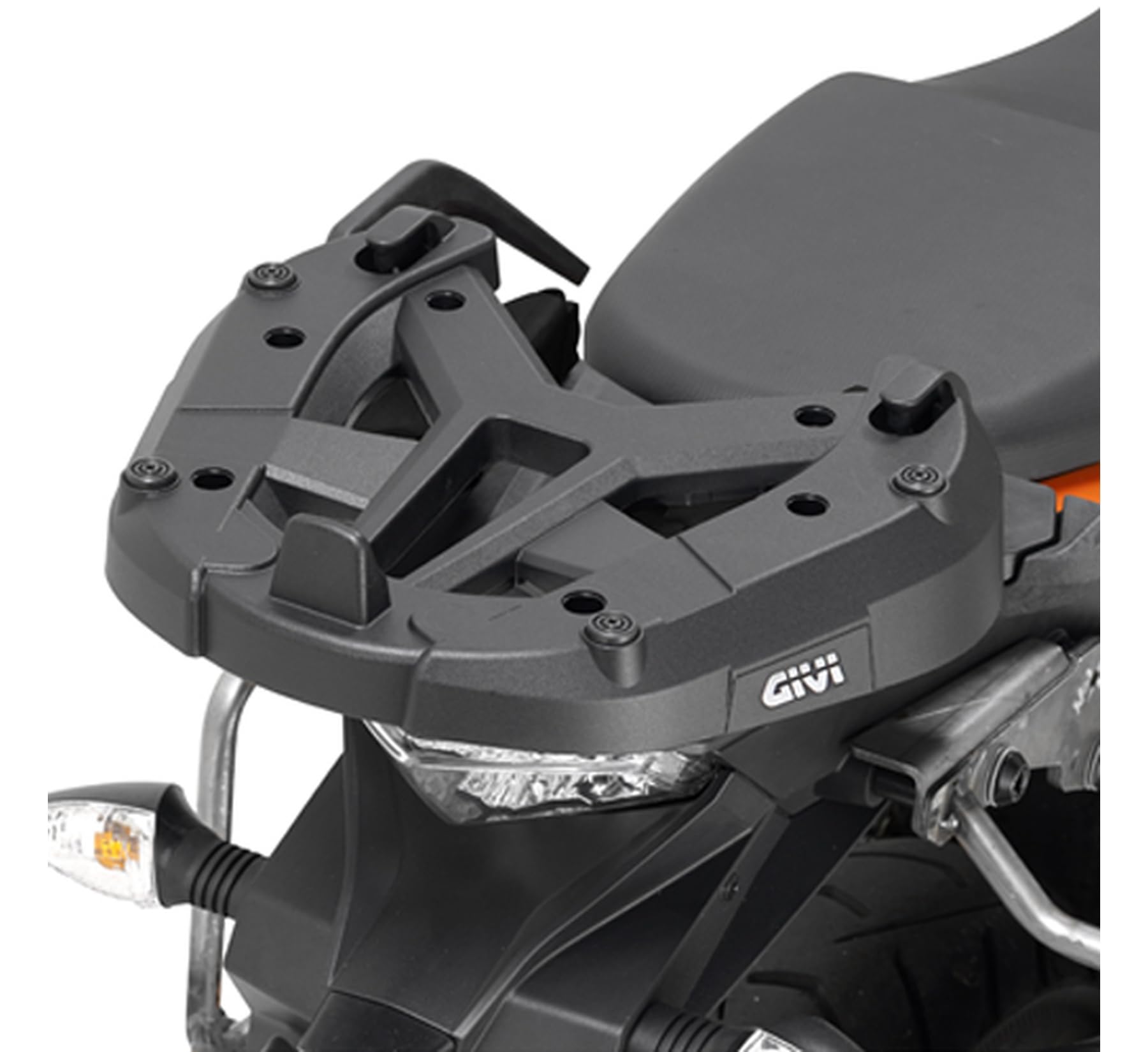 givi motorradkoffer e340nt2 monolock vision schwarz tech 34 lt + träger kompatibel mit ktm 1190 adventure/r 2013 2014 2015 2016 mototopgun