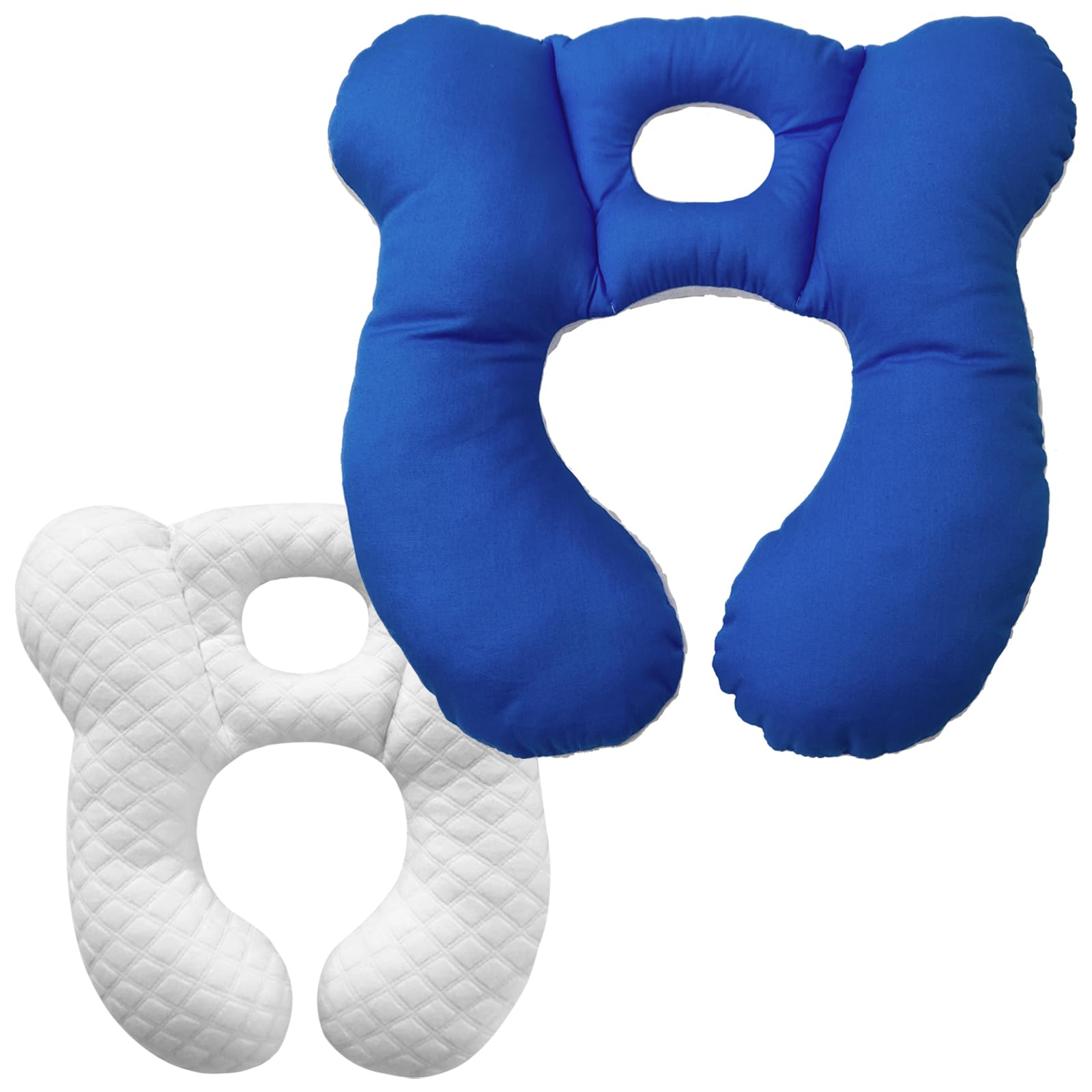 Baby Travel Pillow, Infant Pillow for Car Seat Pushchair and Stroller, Soft Comfortable Neck Support for Kids Newborn and Toddler - Dark Blue
