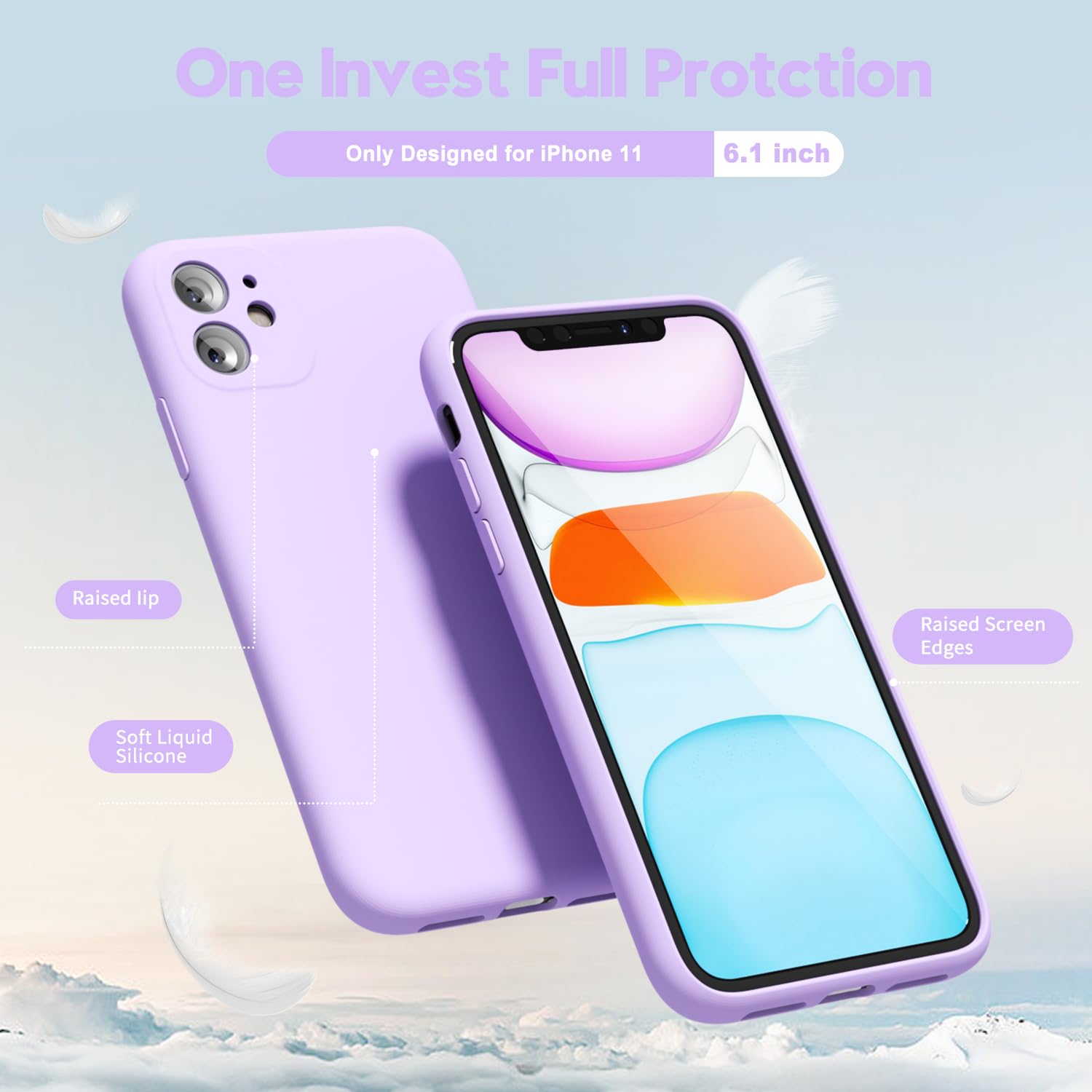 oakxco for iPhone 16 Pro Max Case Liquid Silicone, Soft Rubber Gel Elegant Aesthetic Basic Simple Cover, Cute Thin Slim TPU Matte Solid Color Plain Smooth Case for Women Girl, Light Pink — view 1260