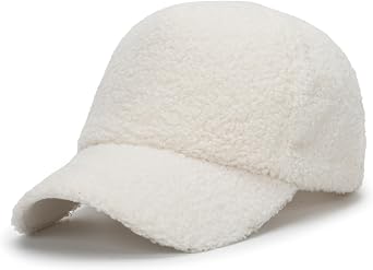 Faux-Sherpa-Baseball-Hat Unisex Shearling Baseball Teddy-Fleece Hip-Hop Cap