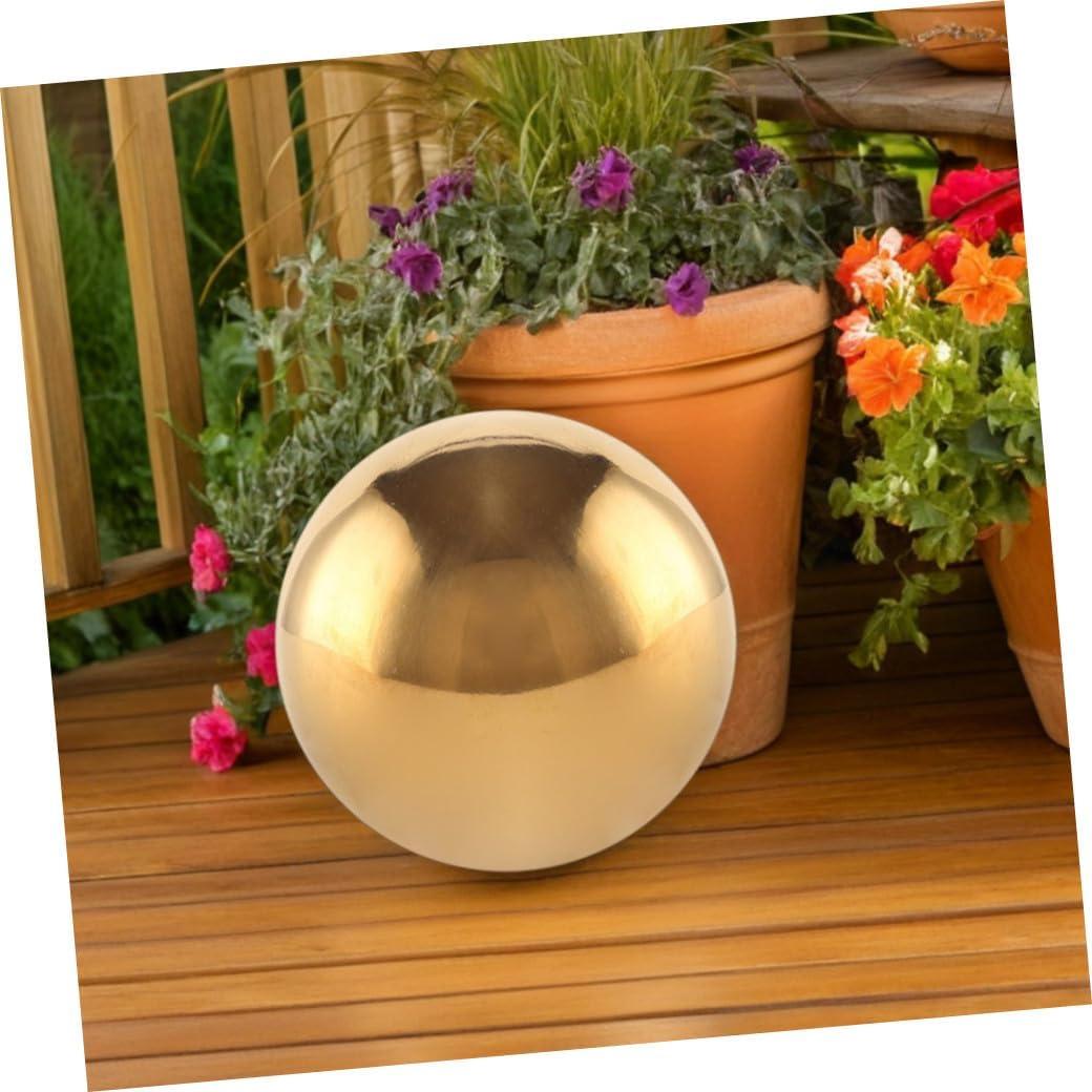 Stainless Steel Garden Gazing Ball Outdoor Reflective Mirror Sphere 250mm Polished Seamless Steel Globe for Lawn Yard Decoration