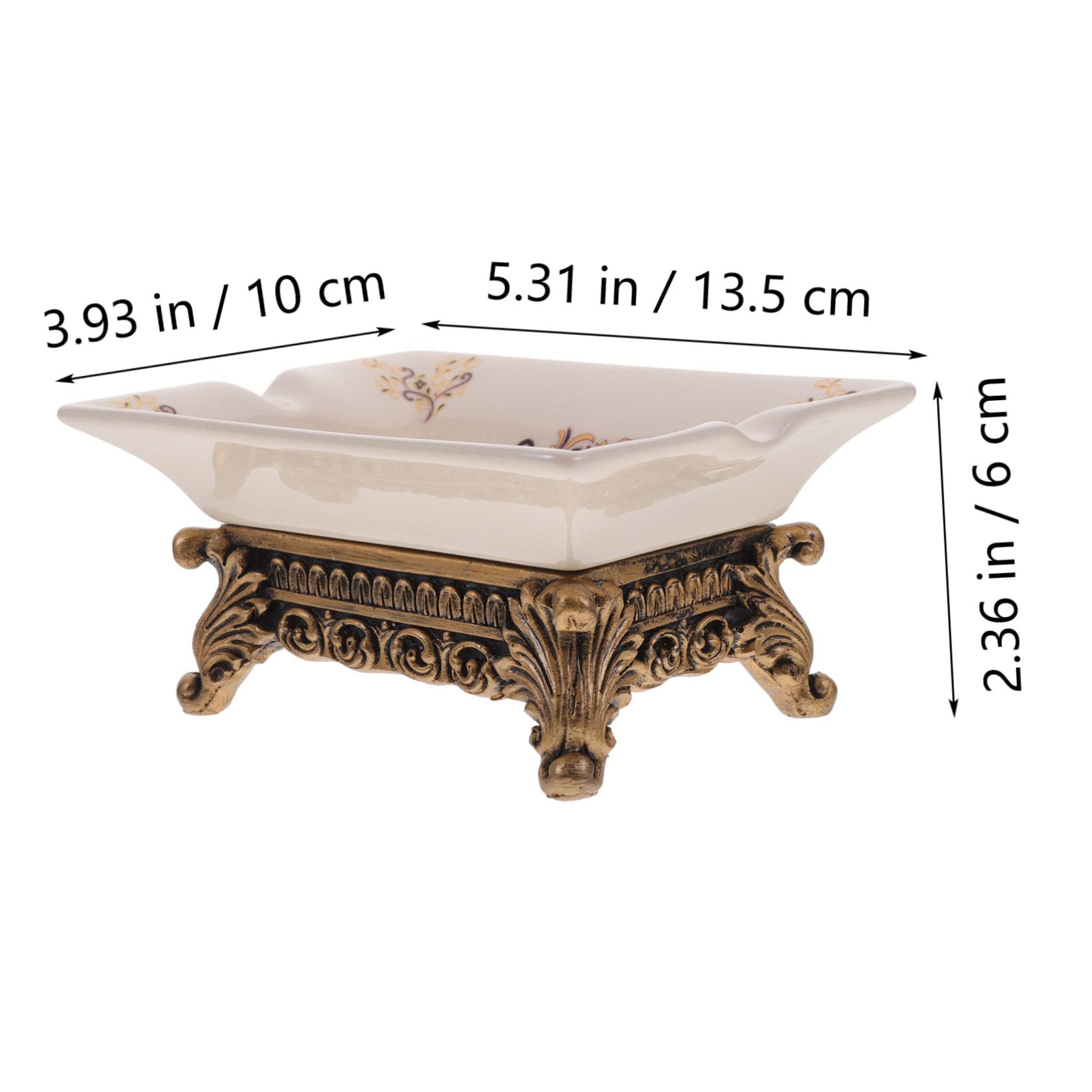 Jabonera de Cerámica Retro Europea para Baño, Encimera | Pastilla de Jabón y Esponjas, Colocación Estable, Entorno Ventilado y Limpieza Mantenida