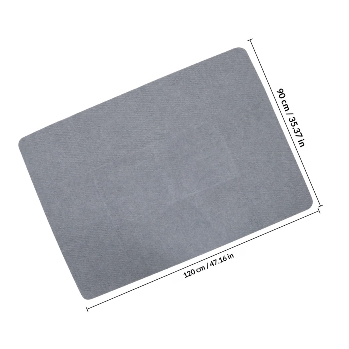PACKOVE rutschfeste Bürostuhlmatte 90x120cm aus Polyester Selbstklebende Bodenschutzmatte für Hartböden Schreibtischunterlage für Büro und Gaming